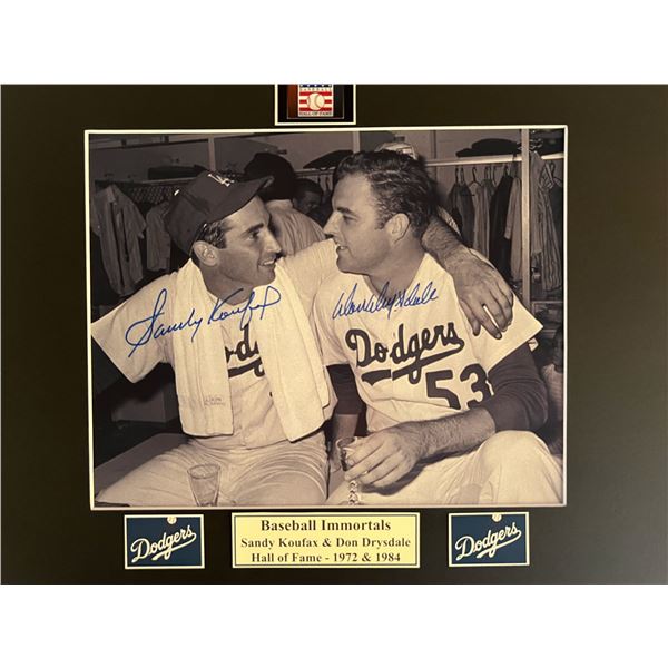 Don Drysdale / Sandy Koufax signed photo
