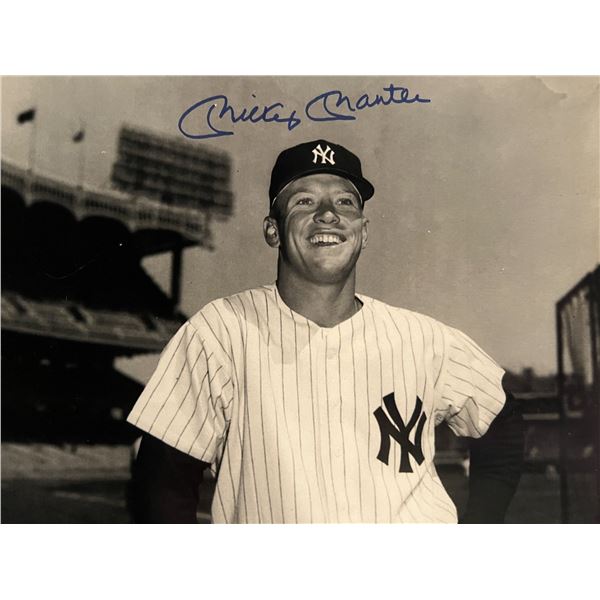 Mickey Mantle signed photo