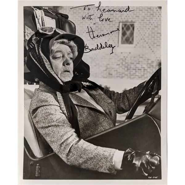 Hermione Baddeley signed photo. 8x10 inches