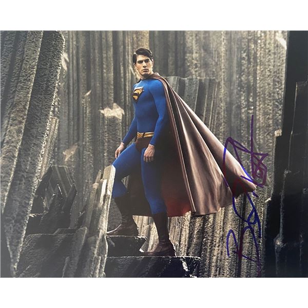 Superman Returns signed movie photo autographed by Brandon Routh.10x8 inches
