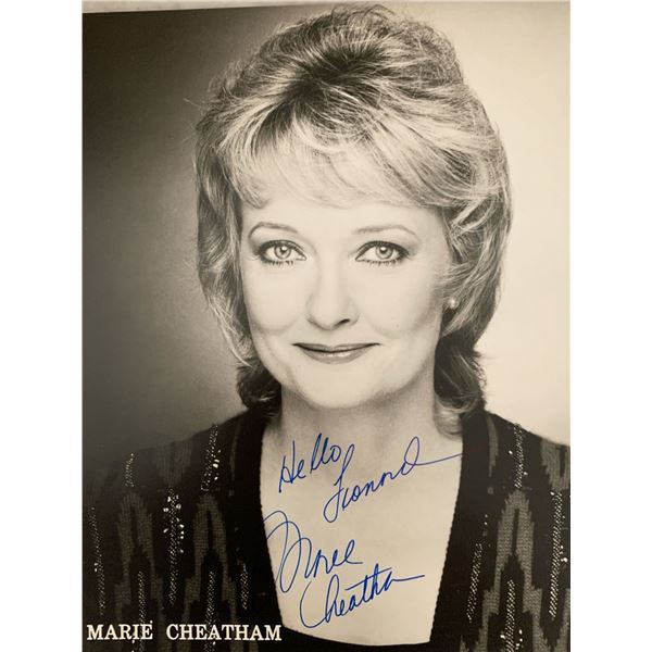 Maree Cheatham signed photo. 8x10 inches
