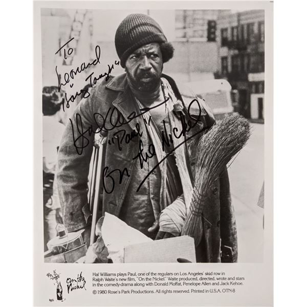 On The Nickel signed movie photo autographed by Hal Williams. 8x10 inches
