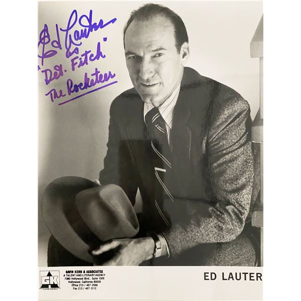 Ed Lauter signed photo. 8x10 inches