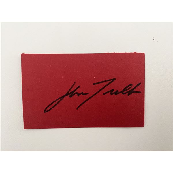 John Travolta Original Signature.4x2 inches