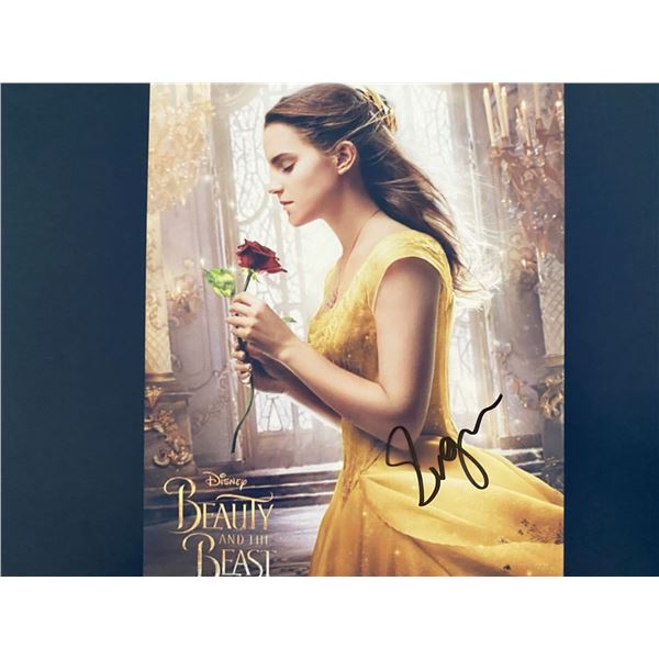 Beauty and the Beast signed movie photo autographed by Emma Watson. 8x10 inches