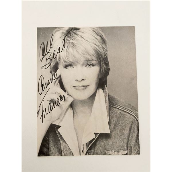Anne Francis signed photo. 4x3 inches