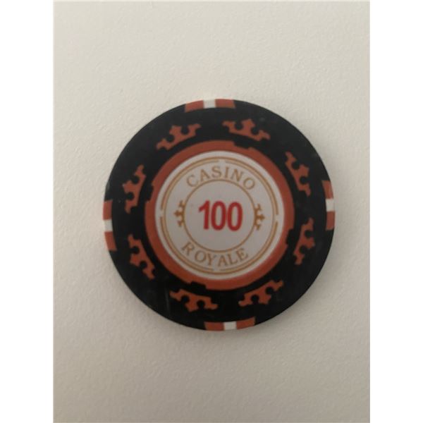 James Bond Casino Royale Replica poker chip.1x1 inch