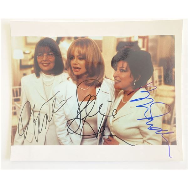 First Wives Club cast signed photo autographed by Bette Midler, Goldie Hawn, Diane Keaton. 8x10 inch