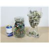 Image 1 : LOT DE 2 VASES EN VERRE