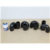 Image 1 : ENS DE 4 VASES CYLINDRE RECOURBÉ