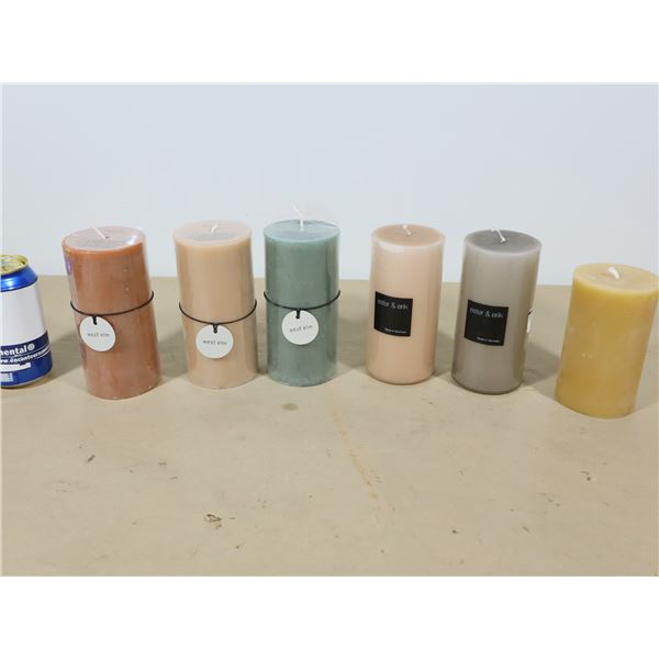 LOT DE 6 BOUGIES