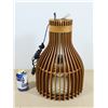 Image 1 : LUMINAIRE TURBINE CHÈNE NATUREL ROCHEBOBOIS C114-25 PRIX DETAILS:$2260.00