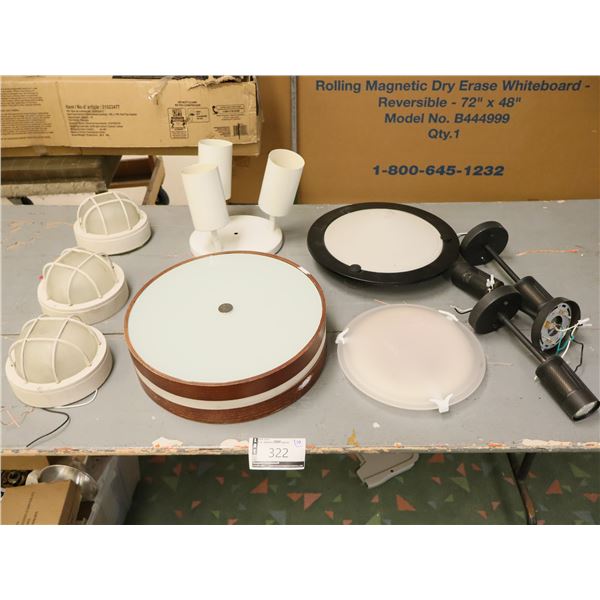 LOT DE 10 PLATFONNIERS ET LUMIÈRES MURALES ASST