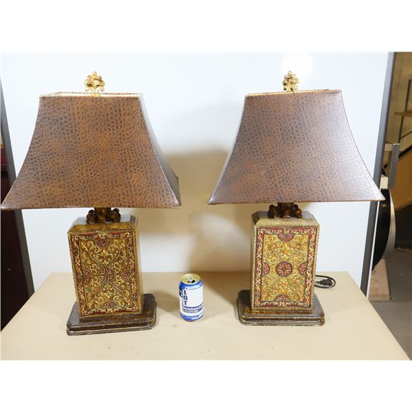 ENS DE 2 LAMPES DE TABLES