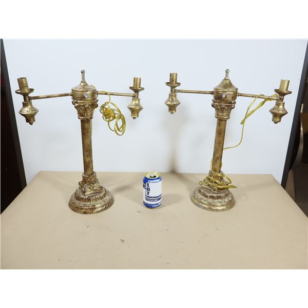 ENS DE 2 LAMPES DE TABLES (SANS ABAT JOUR)