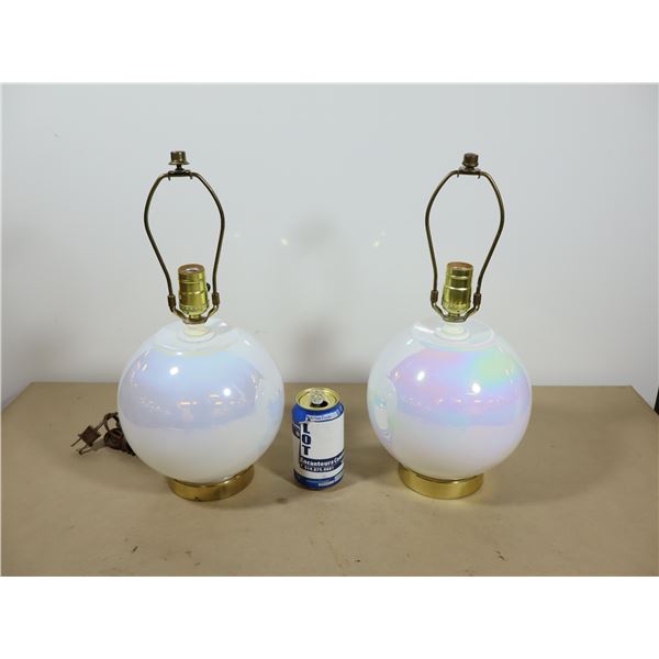 ENS DE 2 LAMPES DE TABLES (SANS ABAT JOUR)