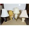 Image 1 : LOT DE 4 LAMPES DE TABLE