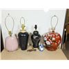 Image 1 : LOT DE 4 LAMPES DE TABLE (SANS ABAT JOUR)