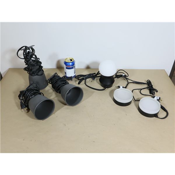LOT DE 6 LUMIÈRES ASST