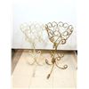 Image 1 : LOT DE 2 SUPPORTS DE FLEURS SUR PIED EN MÉTAL