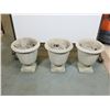 Image 1 : LOT DE 3 POTS EN CIMENT 13"x15"