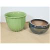 Image 1 : LOT DE 2 POTS DÉCORATIVE ASST