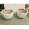 Image 1 : LOT DE 2 POTS EN PLASTIQUE 20"x15"