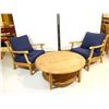 Image 1 : TABLE 40"x17" AVEC 2 FAUTEUILS