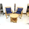 Image 1 : TABLE 24"x18" AVEC 2 FAUTEUILS