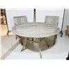 Image 1 : TABLE EN BOIS 54"x29" AVEC 2 CHAISES