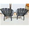 Image 2 : LOT DE 2 CHAISES ADIRONDACK EN PLASTIQUE