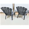 Image 2 : LOT DE 2 CHAISES ADIRONDACK EN PLASTIQUE