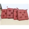 Image 1 : LOT DE 4 COUSSINS DE CHAISE