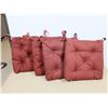 Image 1 : LOT DE 4 COUSSINS DE CHAISE