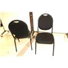 Image 1 : LOT DE 2 CHAISES EMPILABLE