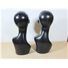 Image 2 : LOT DE 2 TÊTES DE MANNEQUIN 19"h.