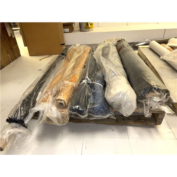 LOT DE 9 ROULEAUX DE MATERIEL ASST