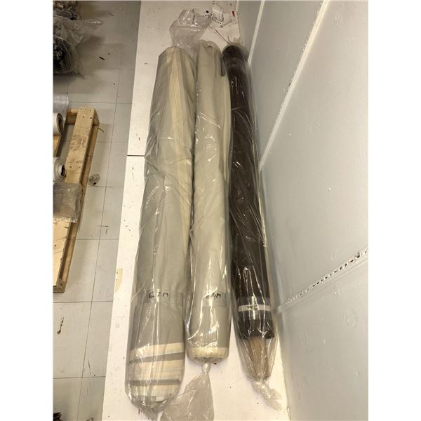 LOT DE 3 ROULEAUX DE SIMILI-CUIR ASST