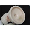 Image 5 : Aladdin Lincoln Drape Milk Glass Kerosene Lamp w/ Chimney- 22.5'' Tall Burner Hanger needs Repair