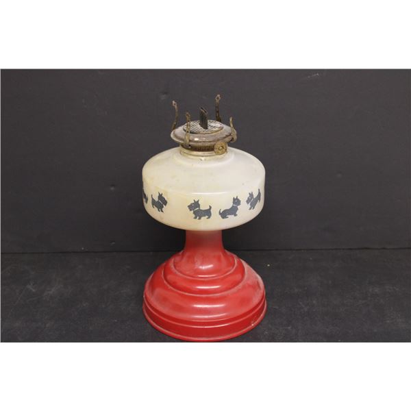 Scotty Dog Kerosene Lamp- No Chimney, As Is