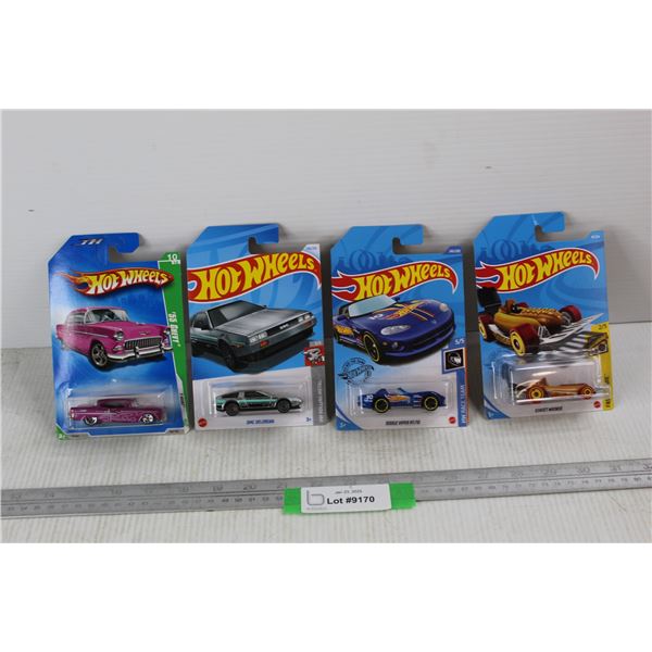 (4) Hot Wheel Treasure Hunt/ Regular Cars- All NIB