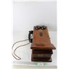 Image 1 : Antique Wooden Oak Northern Electric Company Telephone