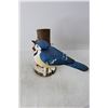 Image 4 : Bluejay On Branch Decor Piece- 9'' Tall
