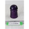 Image 1 : Vintage Purple Pony Style Telegraph Insulator- 1 Small Chip