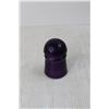 Image 2 : Vintage Purple Pony Style Telegraph Insulator- 1 Small Chip