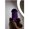 Image 3 : Vintage Purple Pony Style Telegraph Insulator- 1 Small Chip