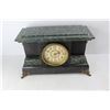 Image 2 : Vintage Mantle Clock w/ Key, 16.5'' x 6.5'' x 11'' - As Is