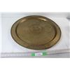 Image 1 : Decorative Copper Made In China Brass Tray - 24"