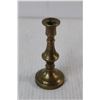 Image 2 : (4) Miniature Brass Candle Sticks