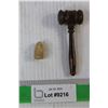 Image 1 : Miniature Judges Gavel, Lead Bullet
